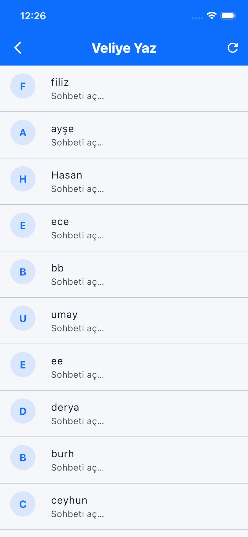 Minovia öğretmen öğrenci listesi